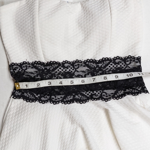 Wild Daisy Strapless White and Black Dress - Picture 9 of 11